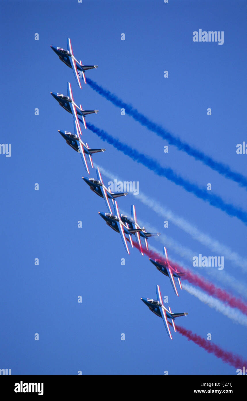 Meurthe et Moselle (54), base aerienne de Nancy-Ochey, la Patrouille de France // France, Meurthe et Moselle (54), base aérienne de Banque D'Images