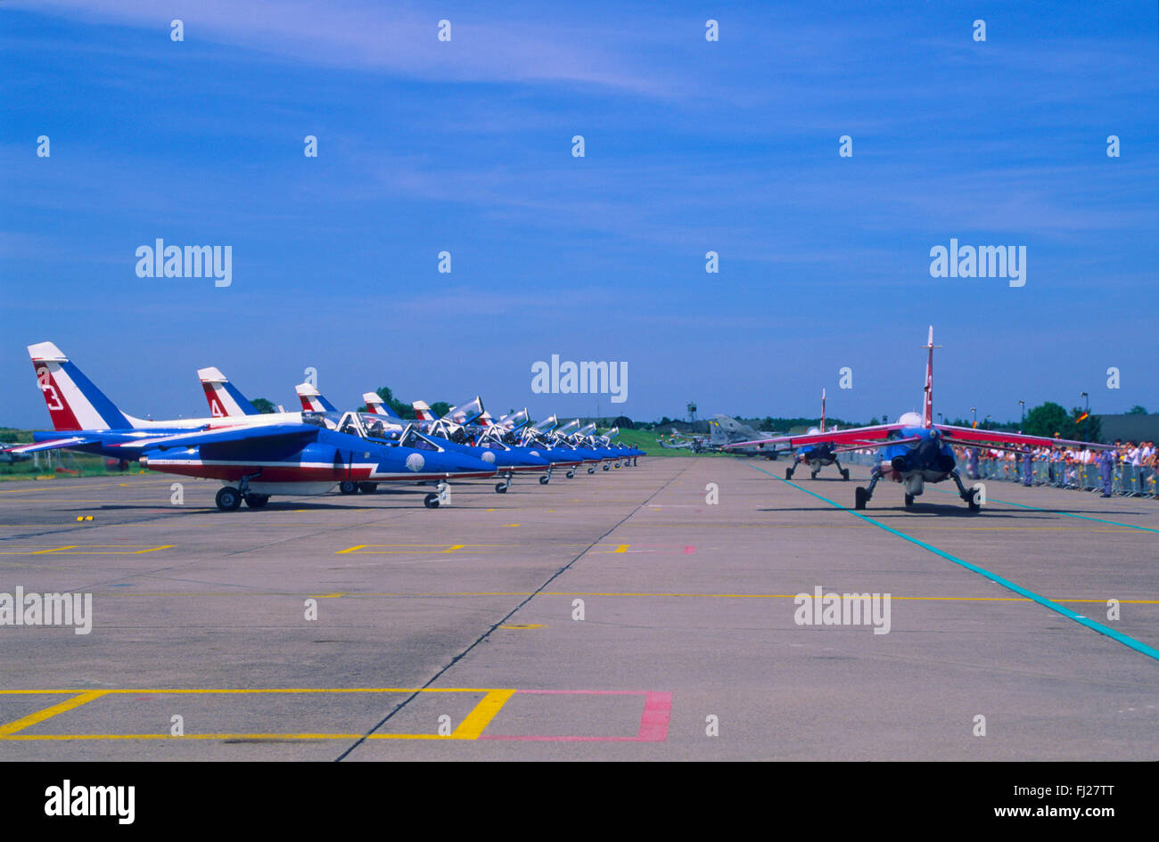 Meurthe et Moselle (54), base aerienne de Nancy-Ochey, la Patrouille de France // France, Meurthe et Moselle (54), base aérienne de Banque D'Images
