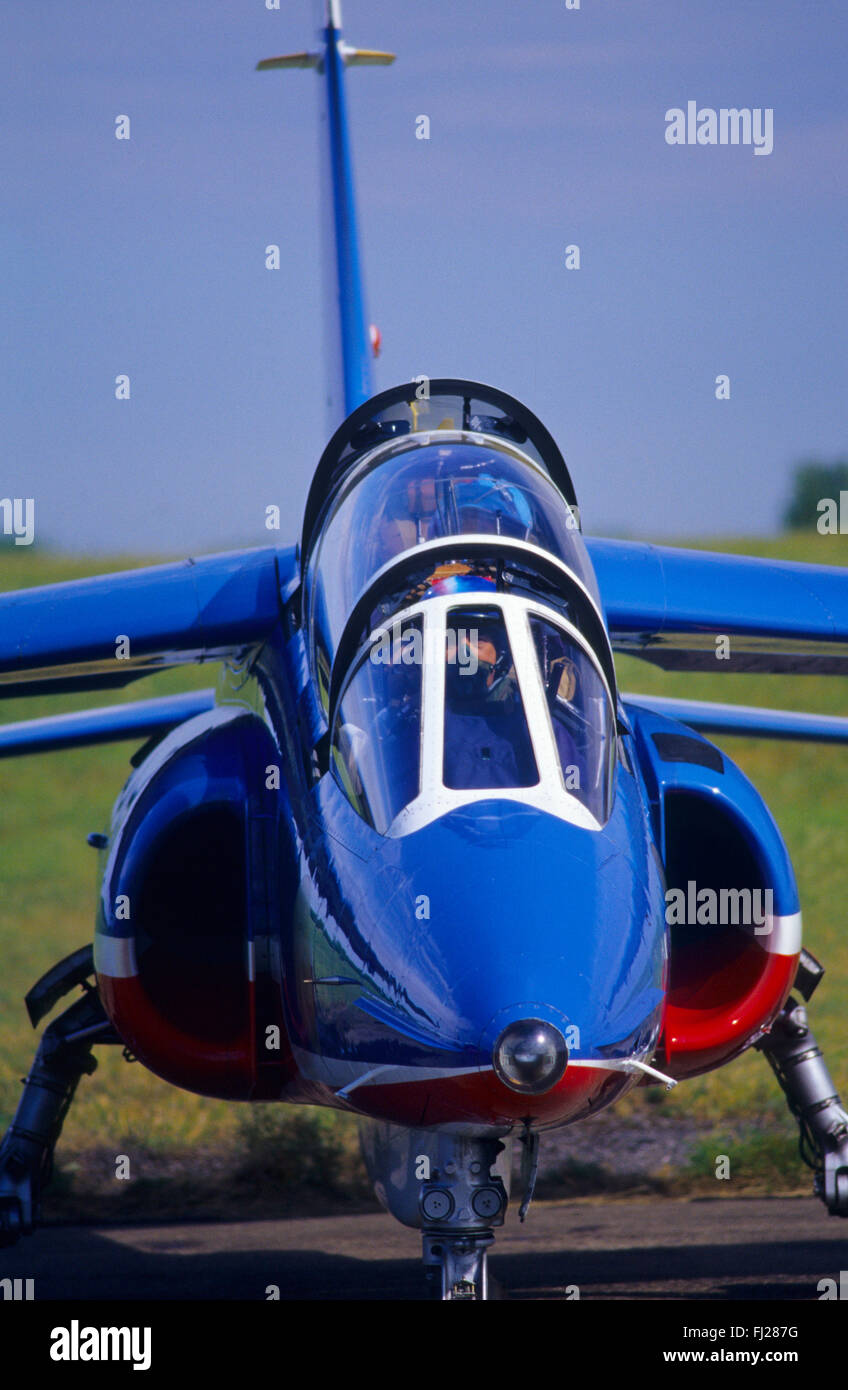 Meurthe et Moselle (54), aérodrome de Chambley-Bussieres, la Patrouille de France, Alpha jet // France, Meurthe et Moselle (54), Banque D'Images