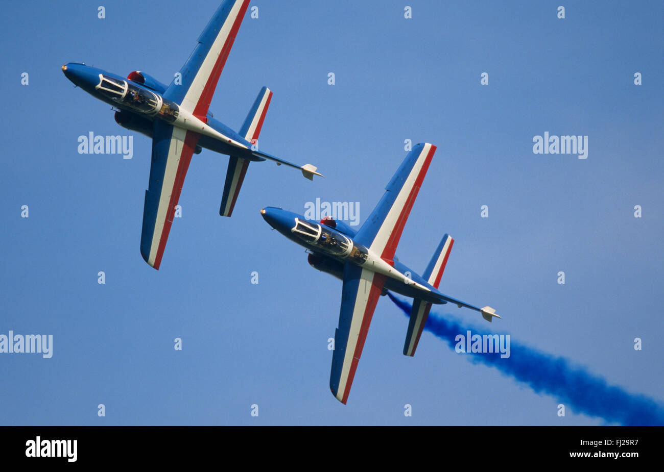 Bouches-du-Rhône (13), base aerienne de Salon de Provence, La Patrouille de France, Alpha Jet // France, Bouches-du-Rhône (13), Banque D'Images