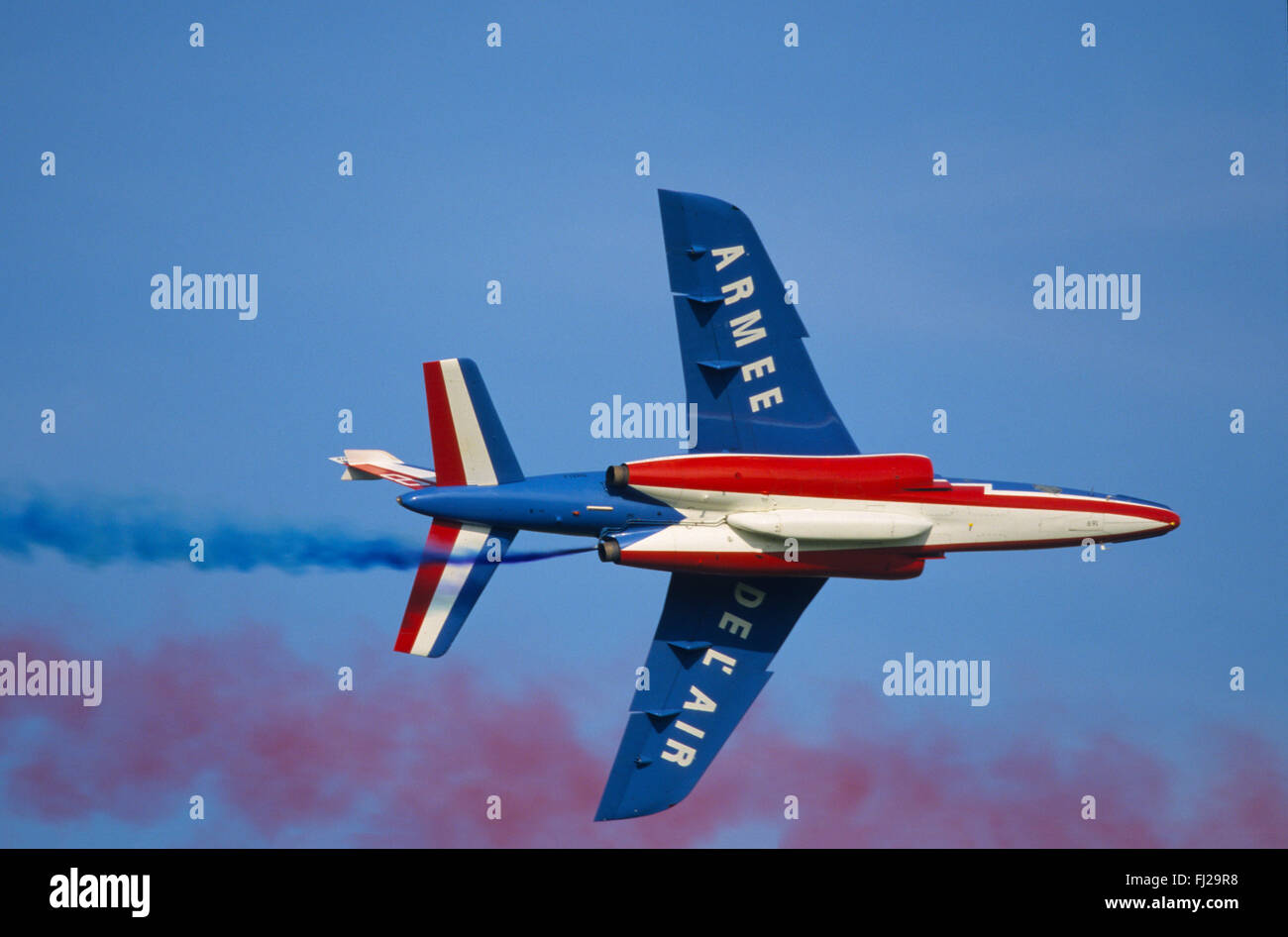 Bouches-du-Rhône (13), base aerienne de Salon de Provence, La Patrouille de France, Alpha Jet // France, Bouches-du-Rhône (13), Banque D'Images