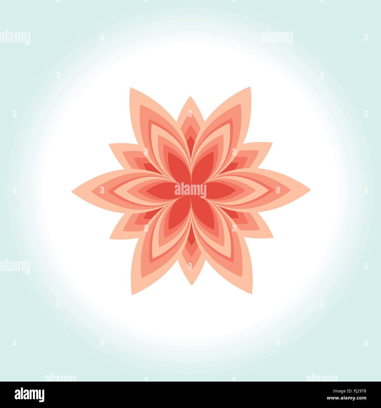 Icône vecteur et le logo avec fleur géométrique et cosmétique de beauté pour la société SPA Illustration de Vecteur