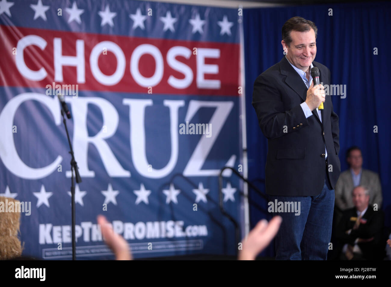 Candidat présidentiel républicain le sénateur Ted Cruz durant la Nevada conservateurs courageux rallye avec Glenn Beck hébergé par tenir la promesse SAA au Henderson Convention Center le 21 février 2016 à Henderson, Nevada. Banque D'Images