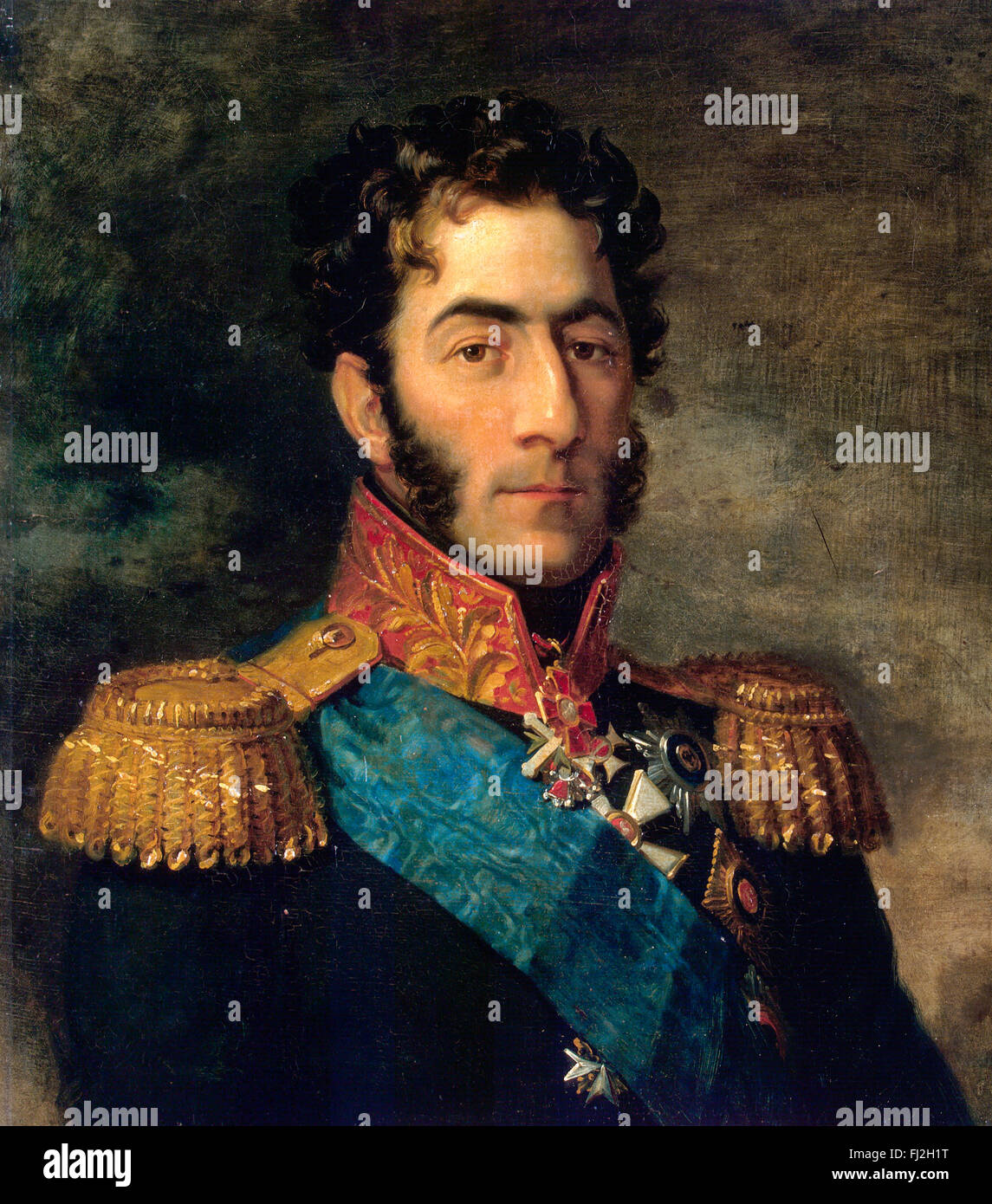 Portrait du général Piotr Bagration (1765-1812) par George Dawe vers 1820 Banque D'Images