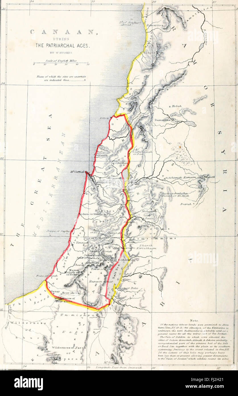 Site de Canaan au cours de l'âge patriarcal Banque D'Images
