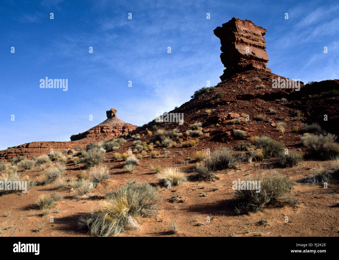 Des formations de roche rouge de Monument Valley - Arizona Banque D'Images