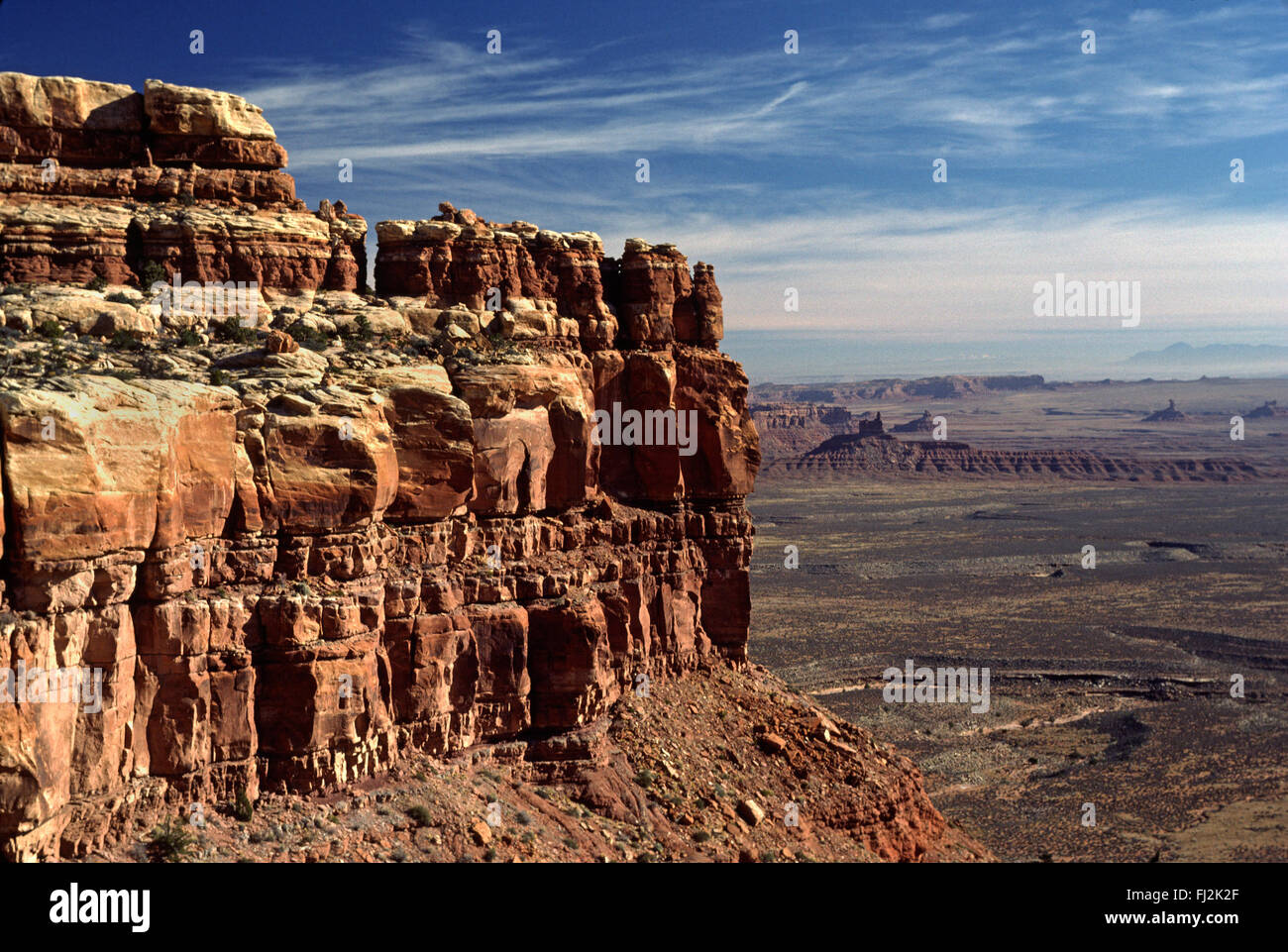 Des formations de roche rouge de Monument Valley - Arizona Banque D'Images