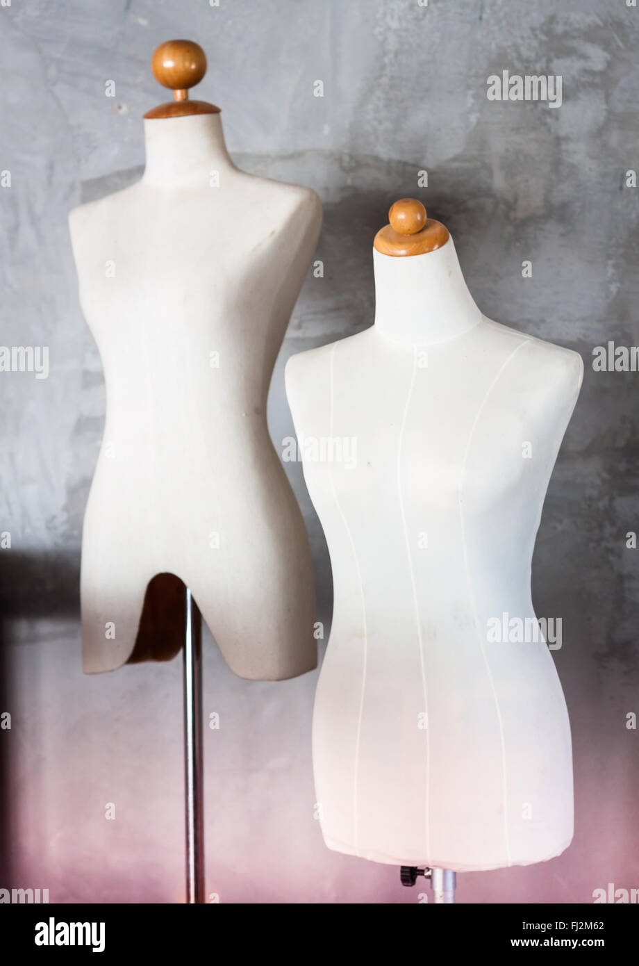 Tailleurs mannequin en espace de rangement avec filtre vintage, stock photo Banque D'Images