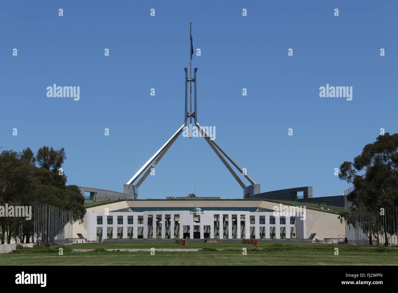 La Maison du parlement australien à Canberra en Capital Hill. Banque D'Images