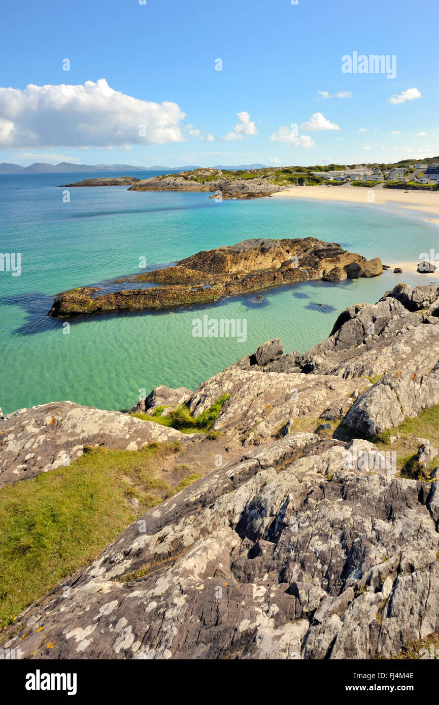 Belle plage paysage en Irlande Banque D'Images
