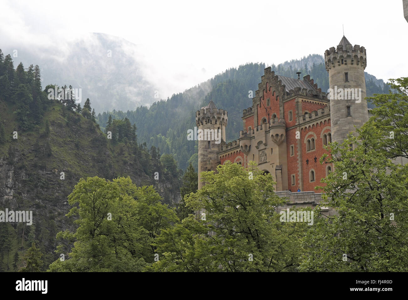 Schloss Neuschwanstein, Bavière, Allemagne. Banque D'Images