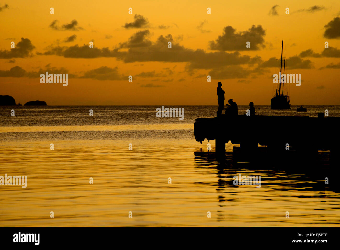 Port de Clifton à Union Island, Saint Vincent et les Grenadines Banque D'Images