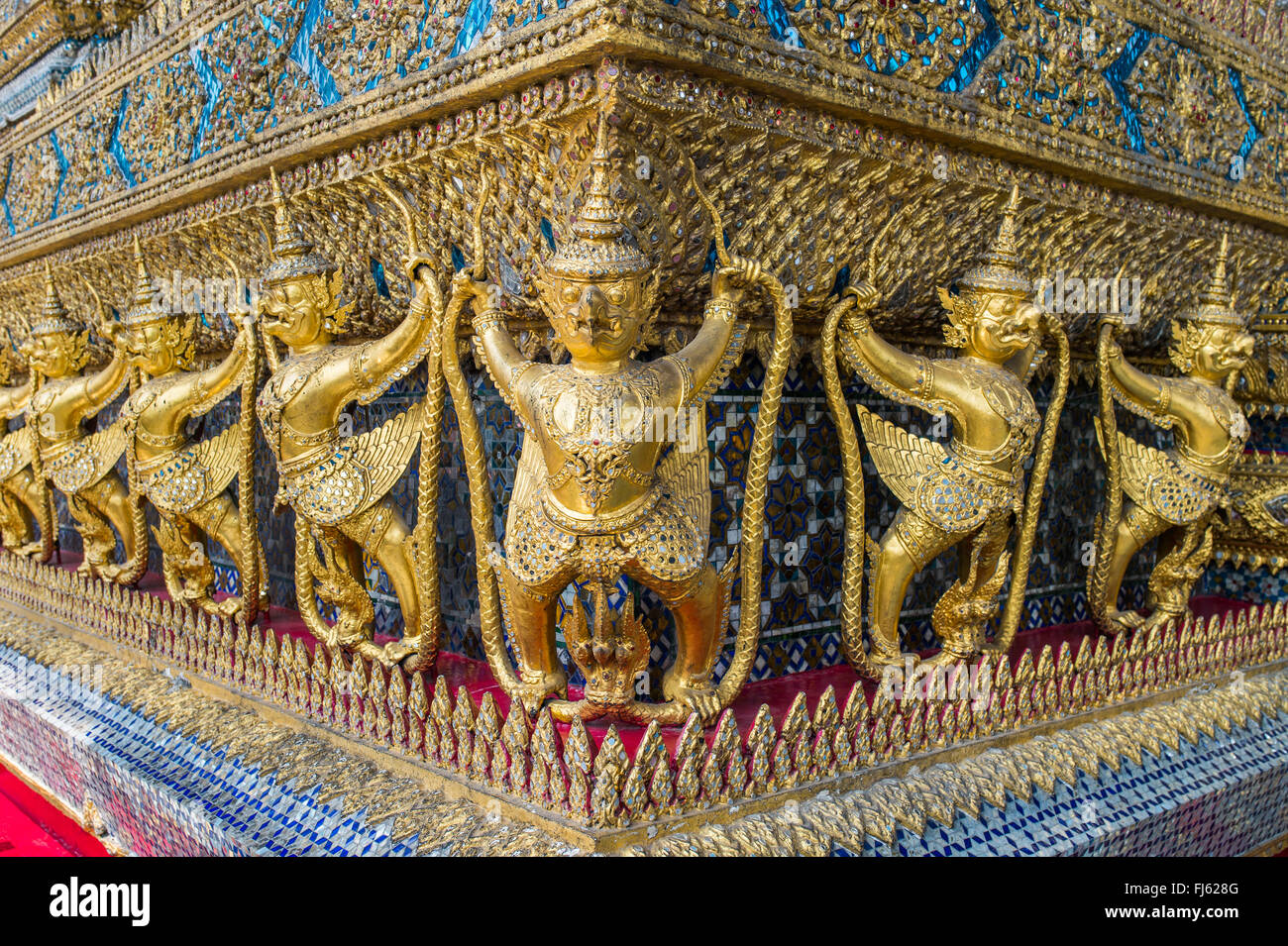 Wat Phra Keaw,Bangkok,Thaïlande. Banque D'Images