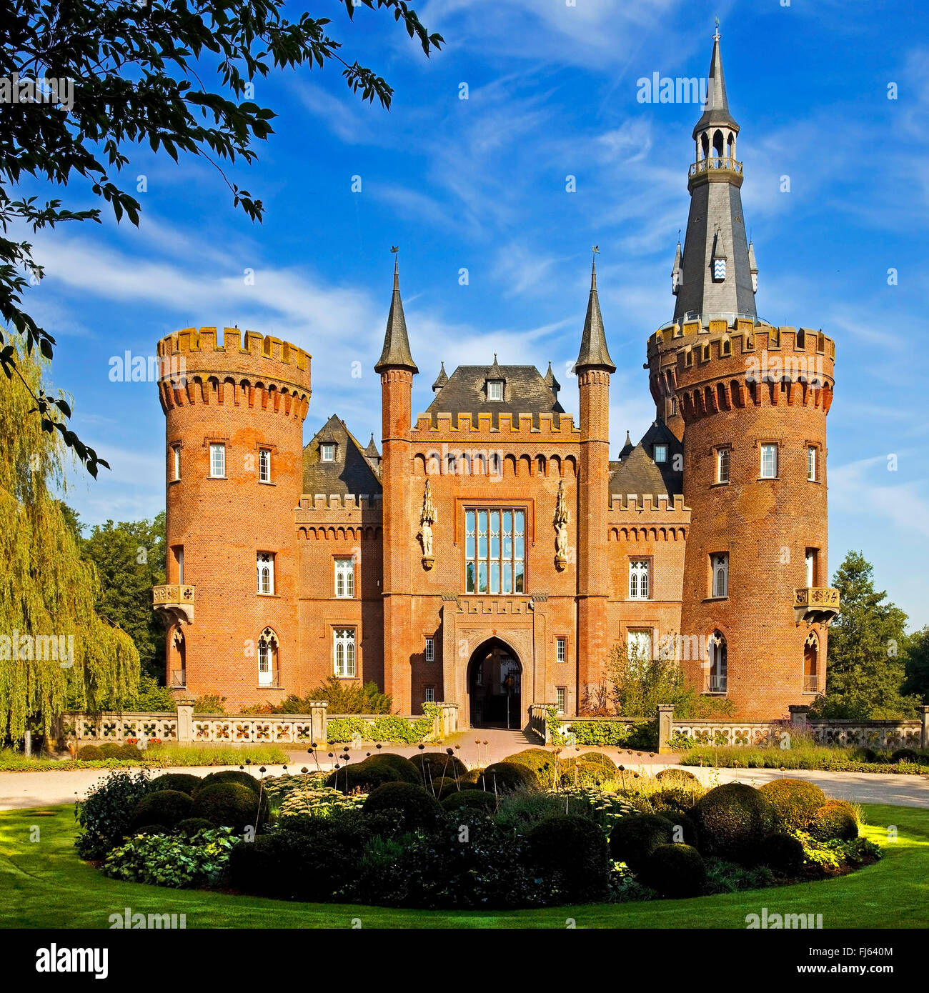 Château de Moyland Moyland, Musée d'art moderne, l'Allemagne, en Rhénanie du Nord-Westphalie, Bas-rhin, Bedburg Hau Banque D'Images