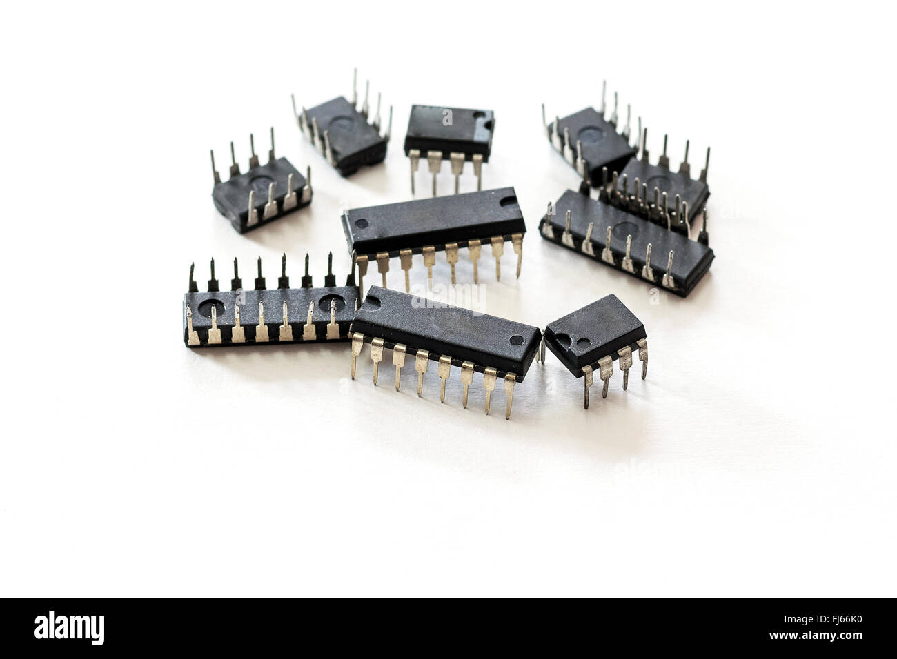 IC ,circuit intégré est l'équipement clé dans le circuit électronique. Banque D'Images