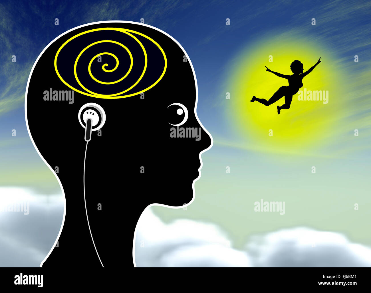 Musique me voler Banque D'Images