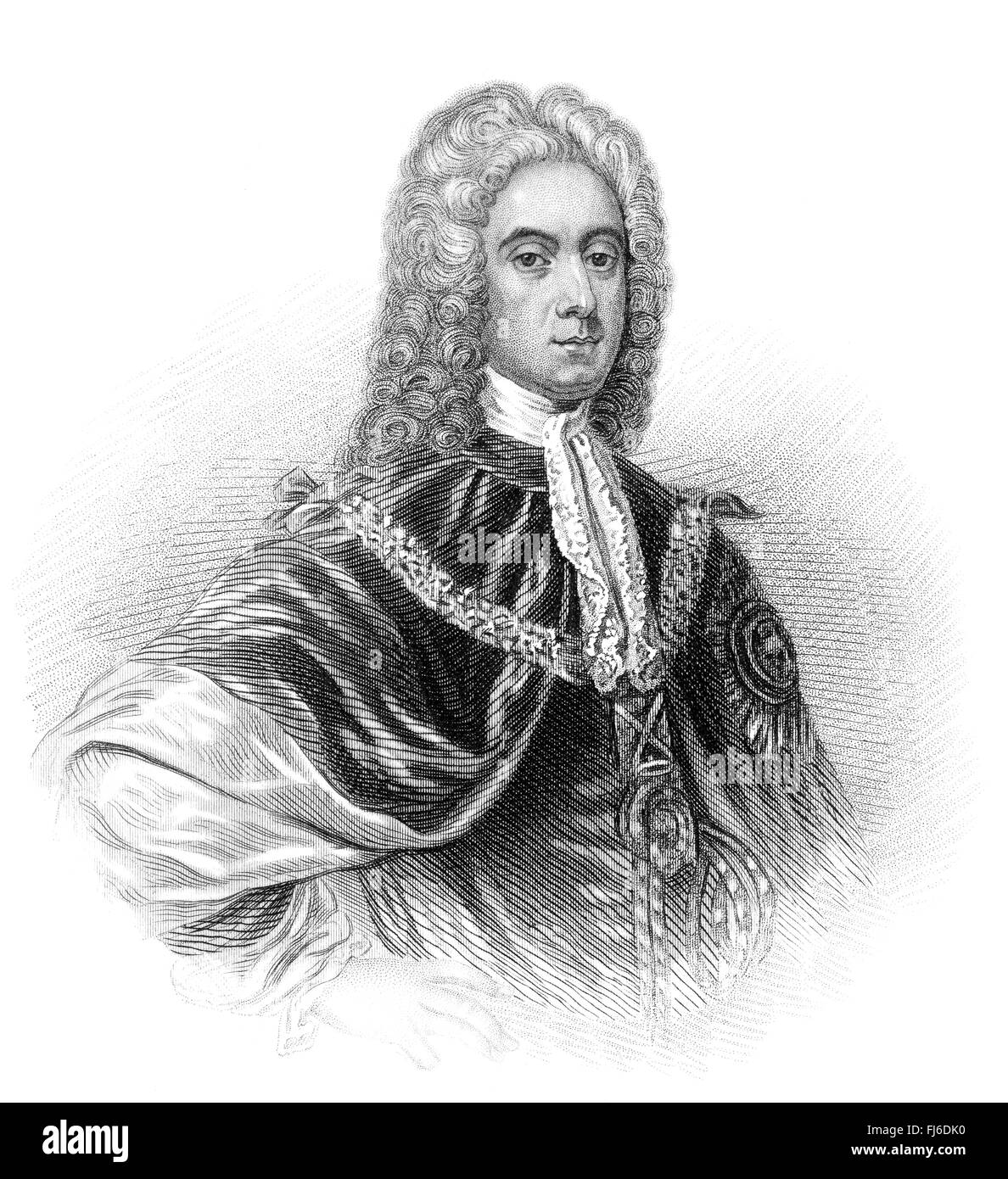 Le Maréchal John Campbell, 2 Duc d'Argyll, 1er duc de Greenwich, Lord Lorne, 1680-1743, un noble écossais et des co Banque D'Images