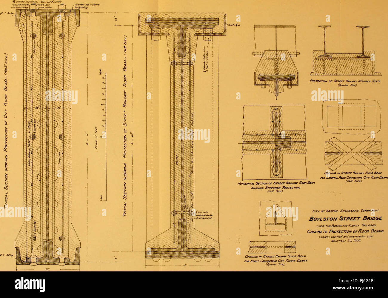 Rapport annuel de l'ingénieur de la ville (1908) Banque D'Images
