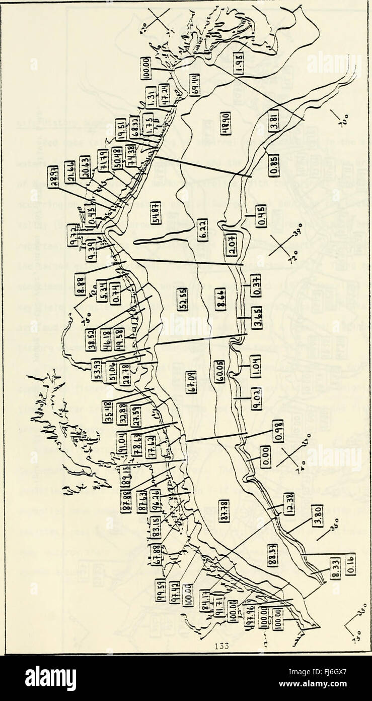 Distribution et l'abondance de l'évolution de 22 espèces choisies au milieu atlantique à partir de relevés au chalut de fond au cours de 1967-1979 - Rapport final de la U.S. Minéral(s) Management Service (1985) Banque D'Images