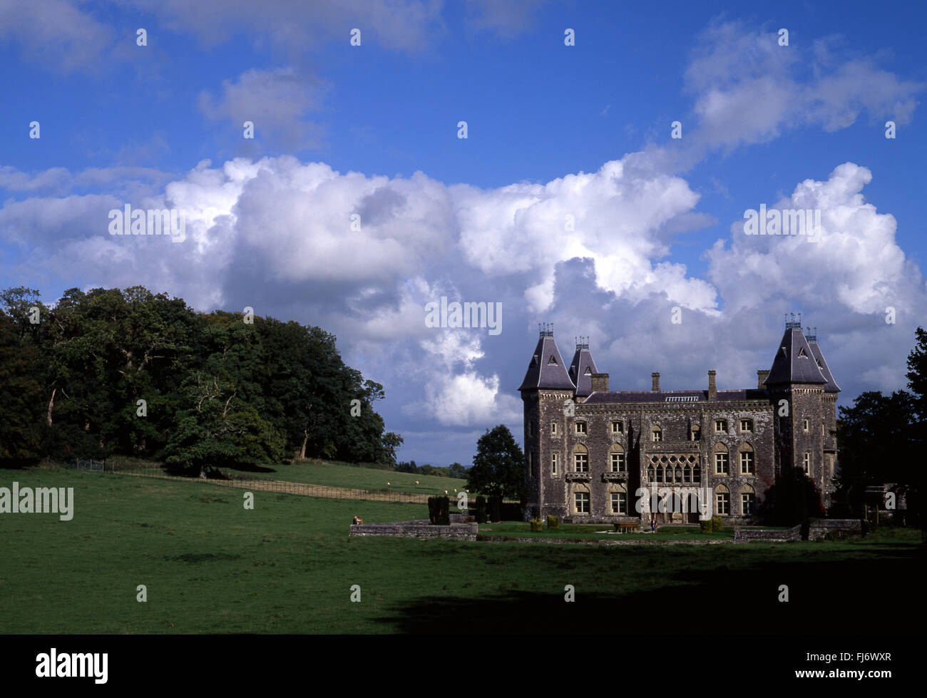 Newton House et Dinefwr Park près de Llandeilo Carmarthenshire South Wales UK Banque D'Images