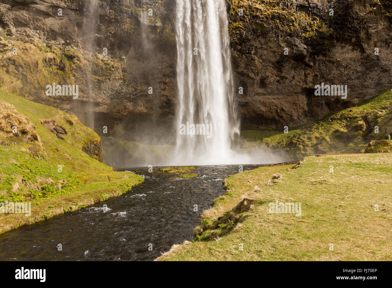 Cascade de seljalandsfoss en Islande Banque D'Images