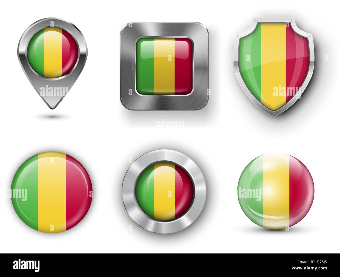 Drapeau Comté de Bages Illustration de Vecteur