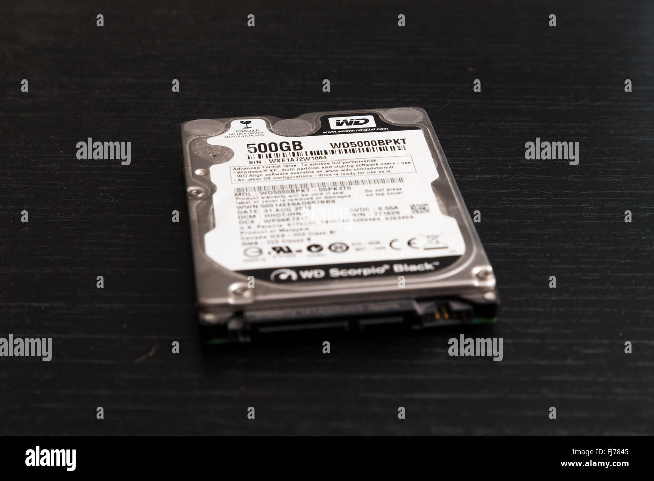 Disque dur d'un ordinateur portable Banque D'Images