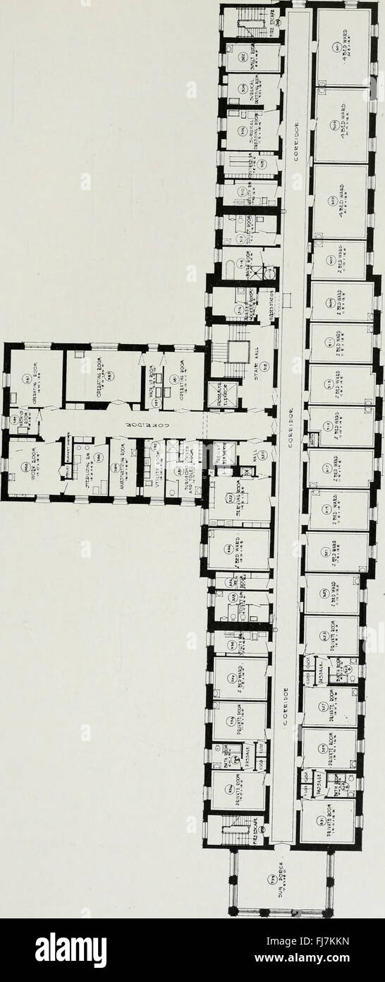 L'hôpital américain du xxe siècle ; un traité sur le développement d'institutions médicales, tant en Europe et en Amérique, depuis le début de ce siècle (1918) Banque D'Images