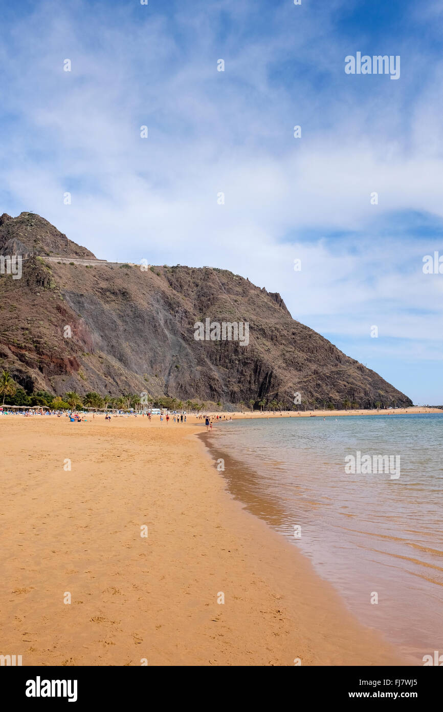 Playa de Las Teresitas, îles de Canaries, Espagne Banque D'Images
