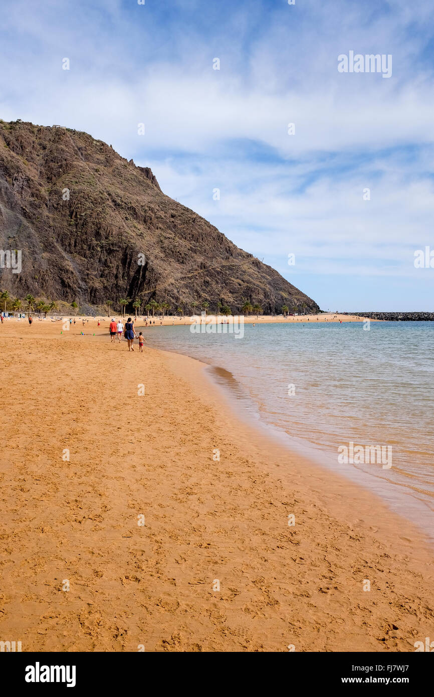 Playa de Las Teresitas, îles de Canaries, Espagne Banque D'Images