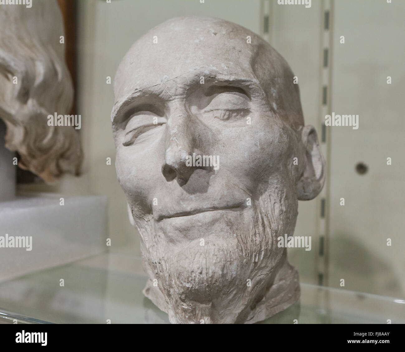 La vie de plâtre masque Abraham Lincoln - USA Banque D'Images