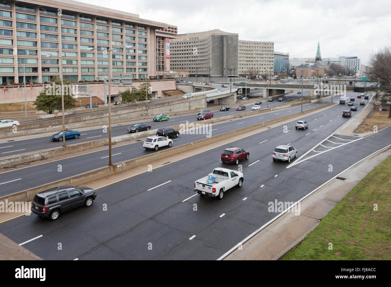 I-395 freeway - Washington, DC USA Banque D'Images