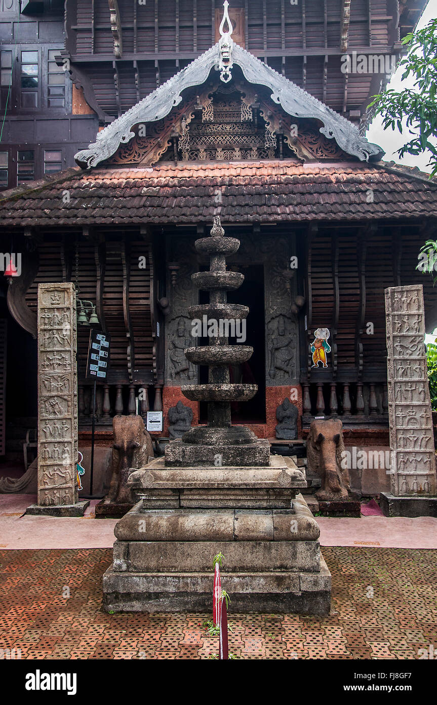 Folklore Musée du théâtre, Cochin, Kochi, Kerala, Inde, Asie Banque D'Images