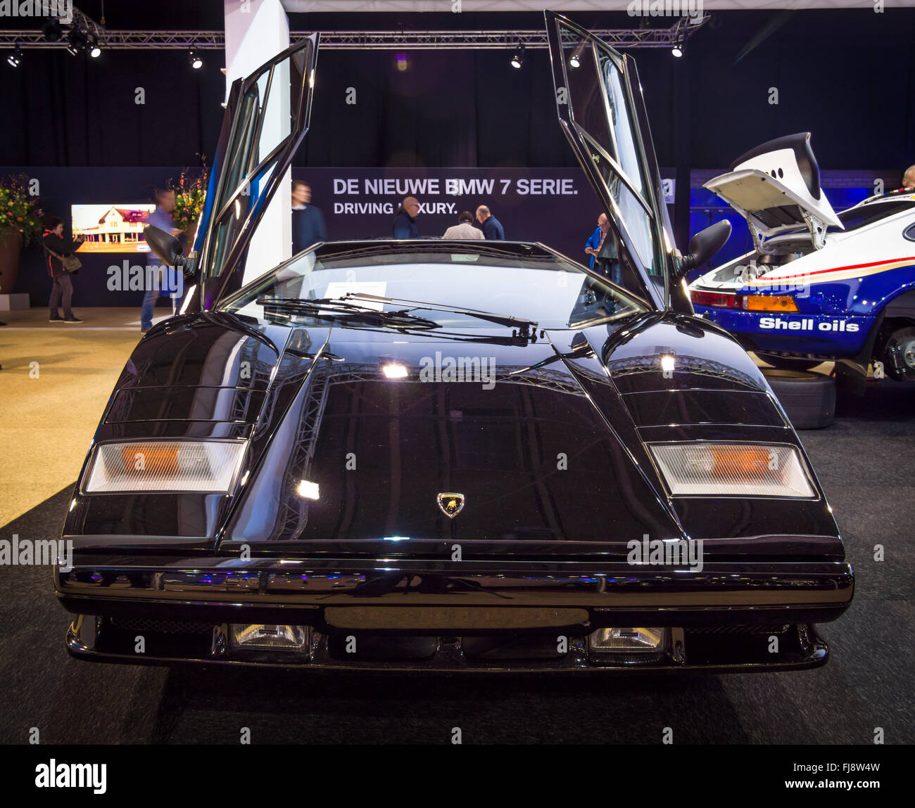 Voiture de sport Lamborghini Countach 5000 Quattrovalvole, 1987. Banque D'Images