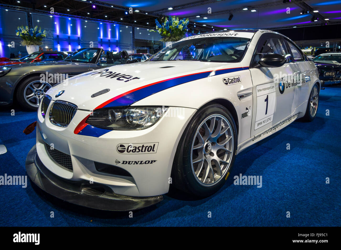 Voiture de sport BMW M3 GT4, 2009. Banque D'Images