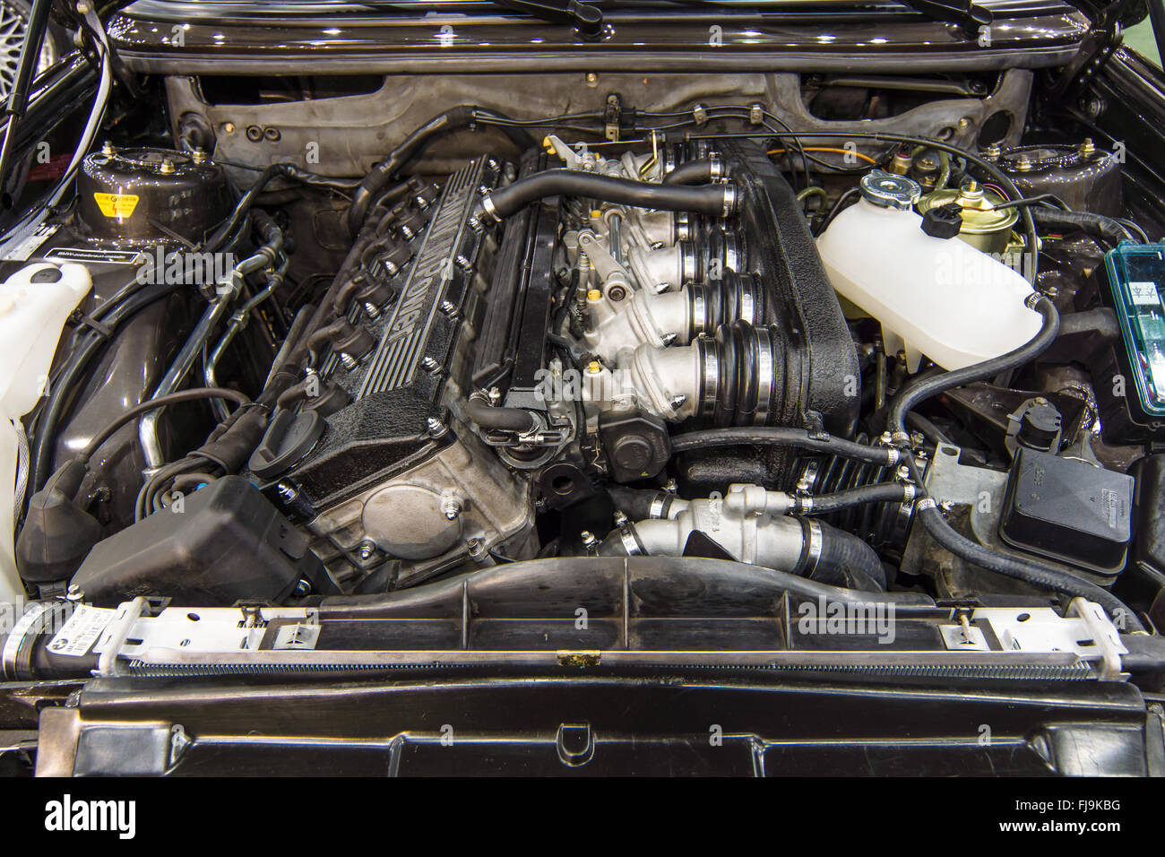 M moteur Puissance de BMW Série 3 (E36). Close-up. Banque D'Images