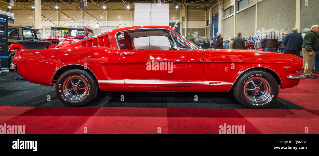 Pony car Ford Mustang GT (première génération), 1965. Banque D'Images