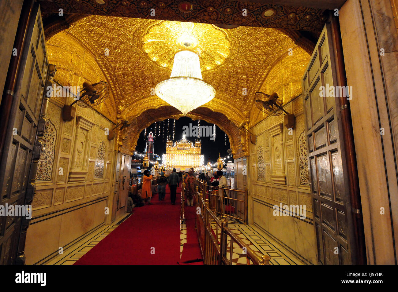 Golden Temple, Amritsar, Punjab, en Inde, en Asie Banque D'Images