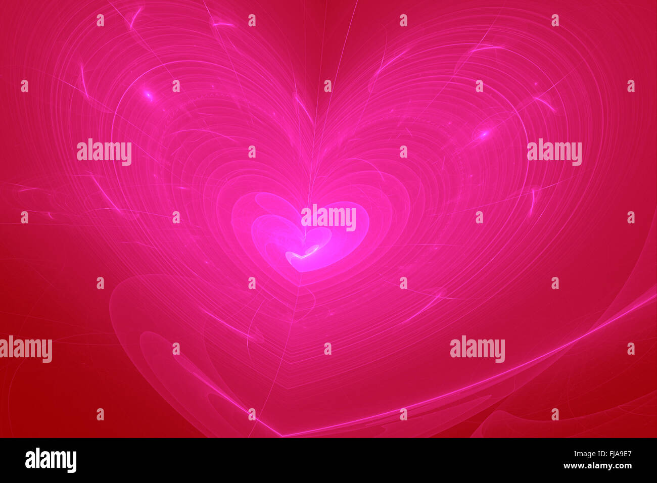 Fractale, résumé le fond du coeur Banque D'Images