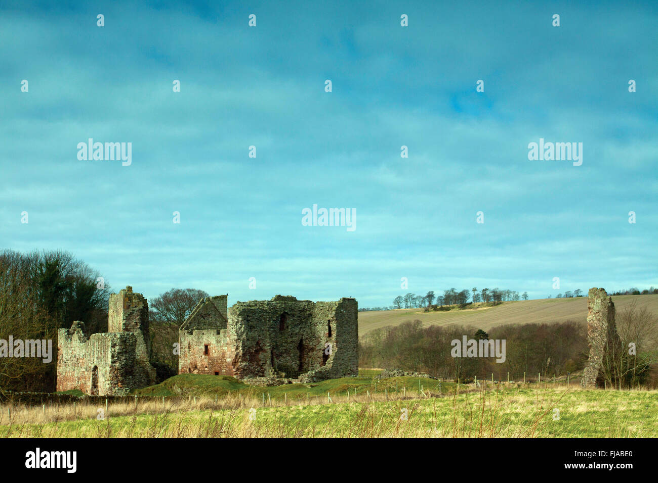 Hailes Castle près de East Linton, East Lothian Banque D'Images