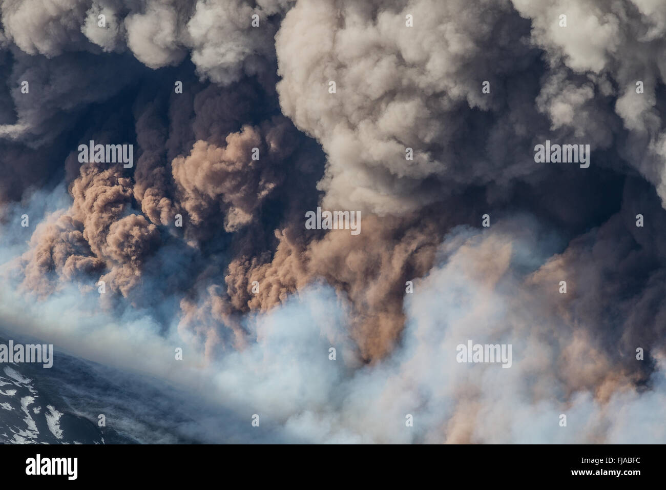 Éruption du volcan Etna Banque D'Images