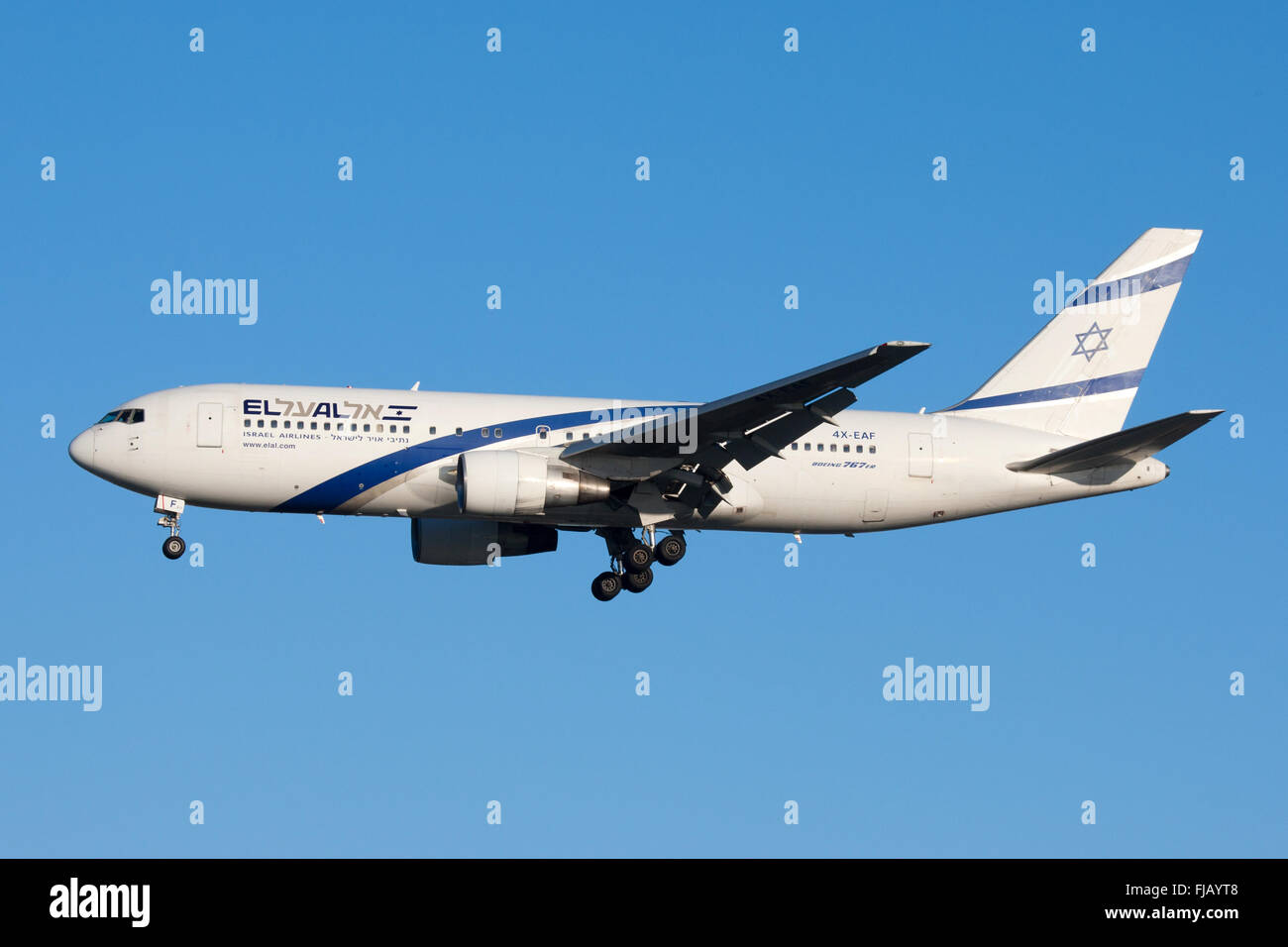 EL AL Israel Airlines Boeing 767 Banque D'Images