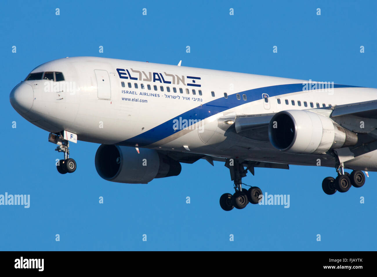 EL AL Israel Airlines Boeing 767 Banque D'Images