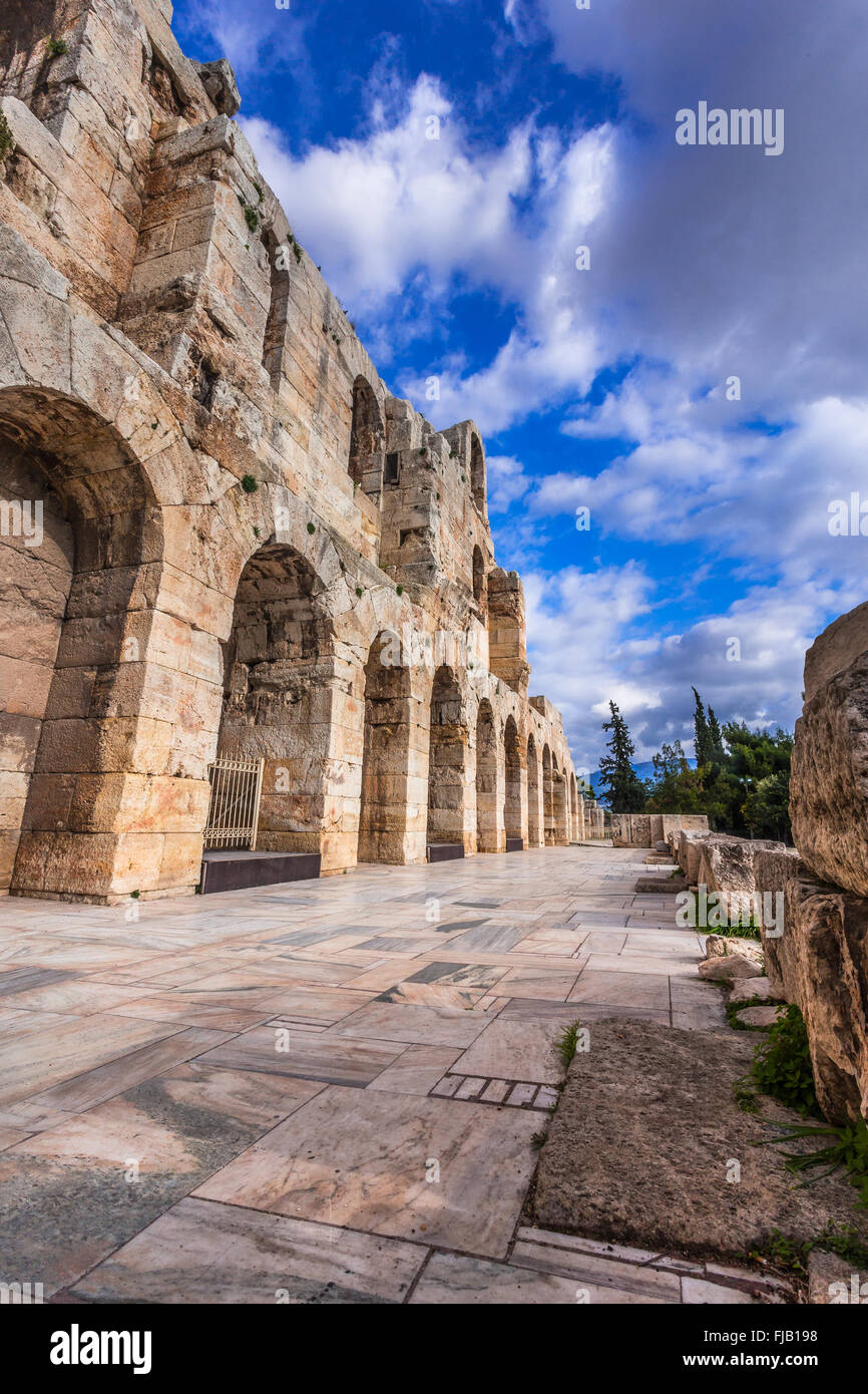 Odéon d'Hérode Atticus, Athènes Grèce Banque D'Images