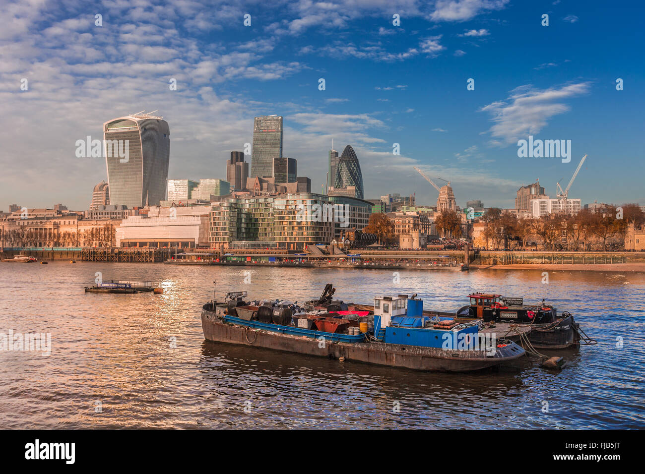 East End de Londres, ville paysage urbain. Banque D'Images