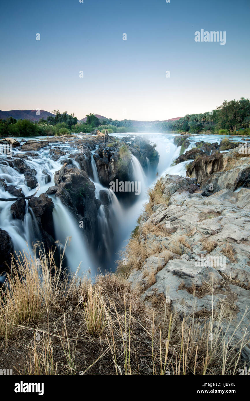 Epupa Falls, la Namibie. Banque D'Images