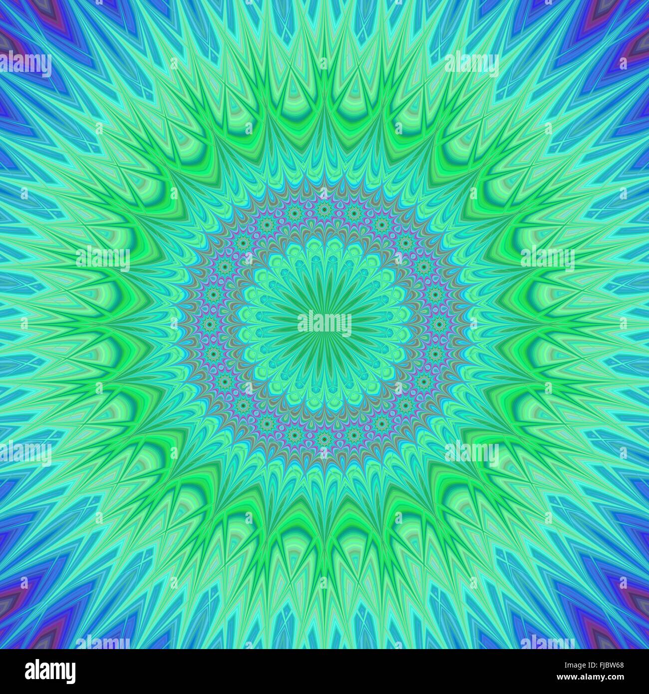 Mandala Crystal fond fractale Illustration de Vecteur