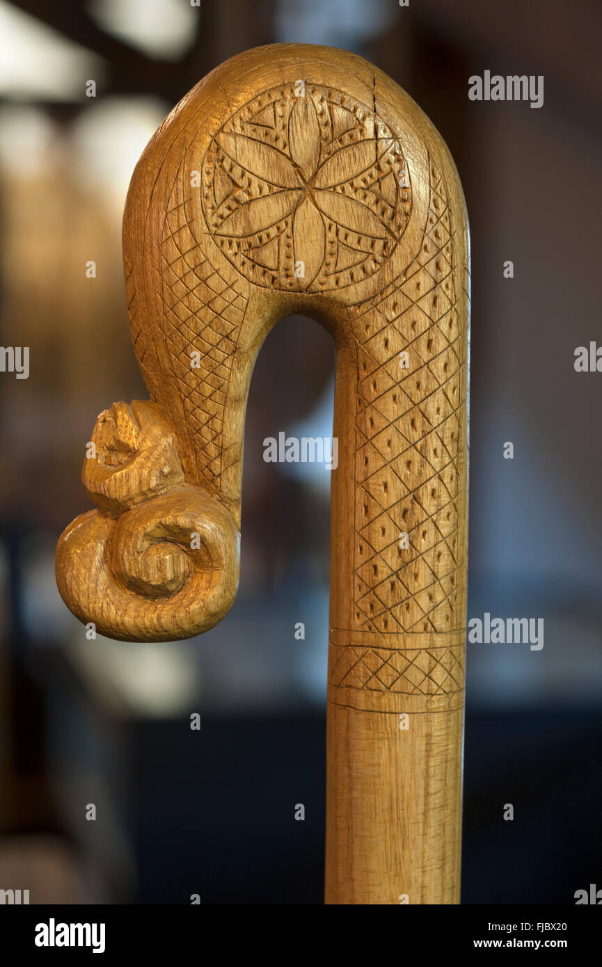 Bâton de Berger sculptée d