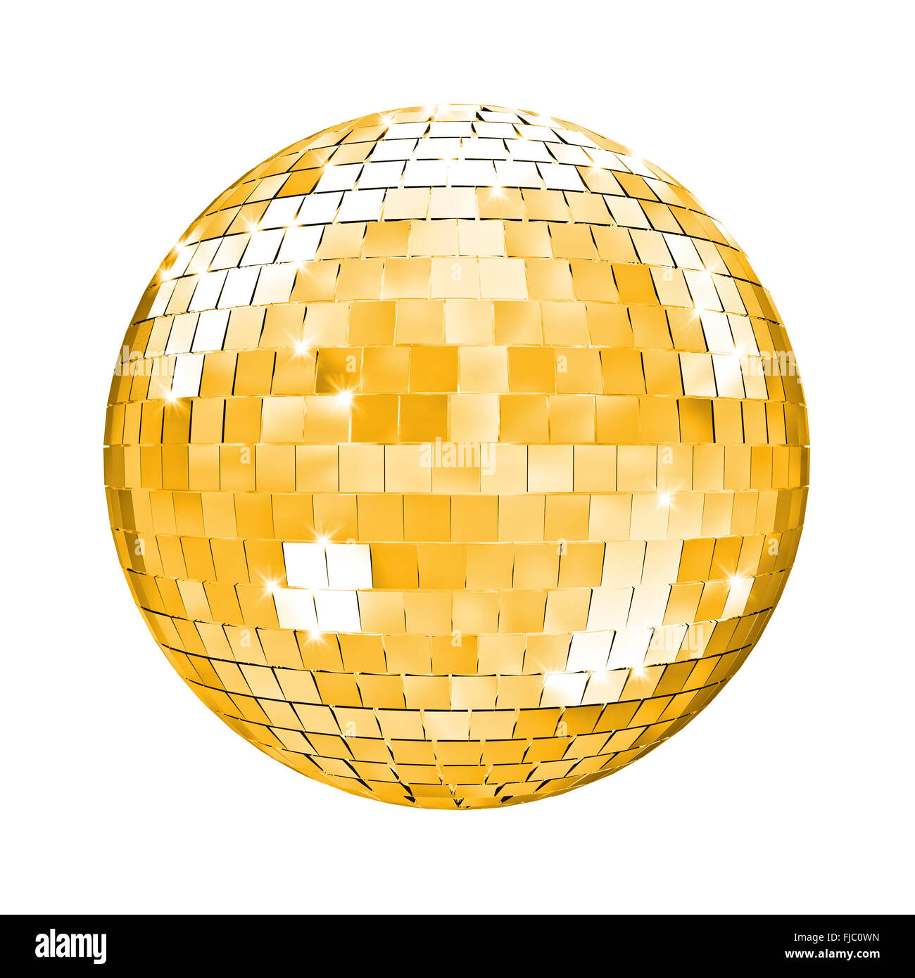 Boule disco or image 3D Banque D'Images