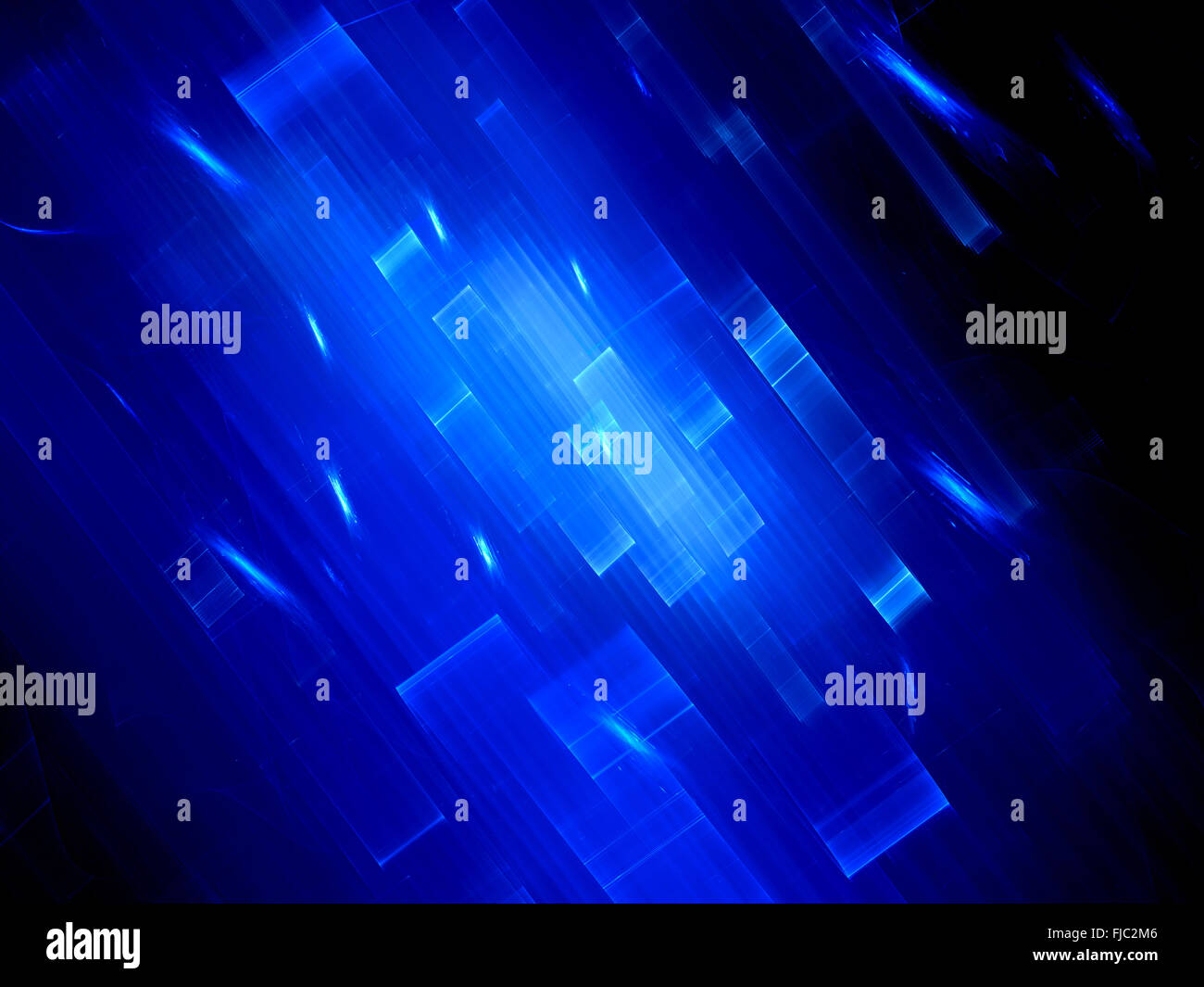 Rougeoyant bleu l'information dans le cyberespace, générée par ordinateur abstract background Banque D'Images